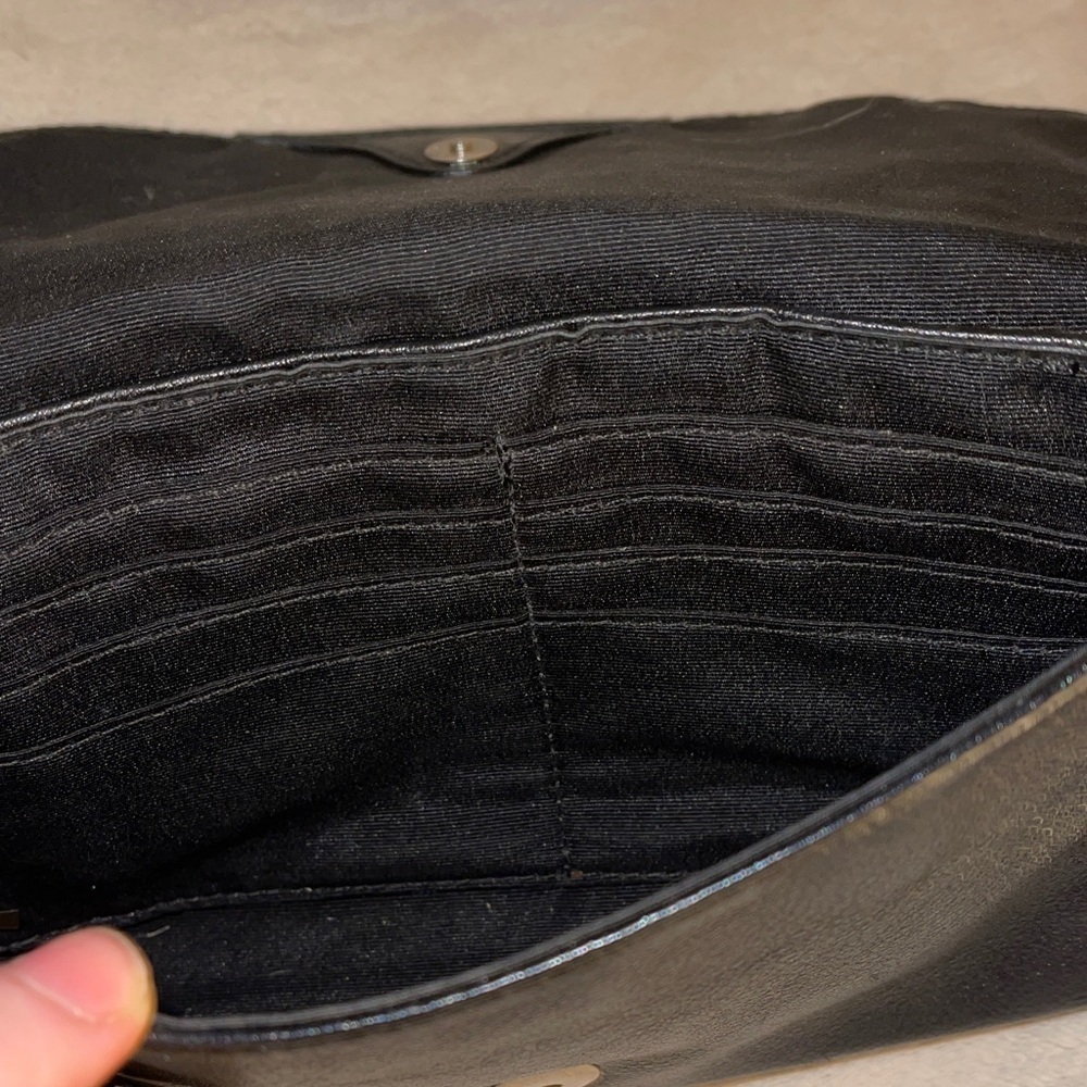 Coach Black Leather Clutch Wristlet - Picture 6 of 7